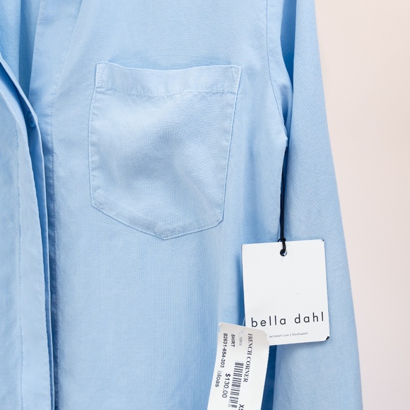 Bella Dahl Light Blue Button Up Shirt Soft Tencel | Size XS | NWT - Picture 4 of 4